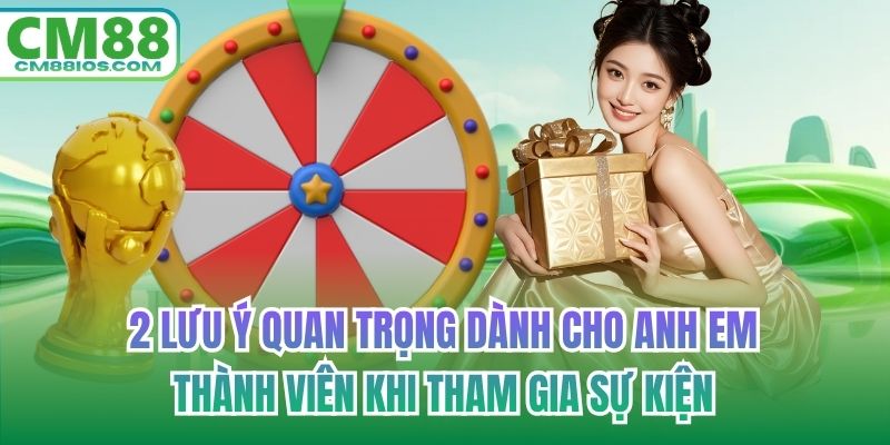 2 lưu ý quan trọng dành cho anh em thành viên khi tham gia sự kiện